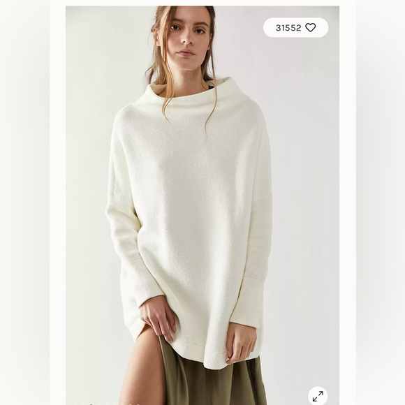Free People Sweaters - Free People Ottoman Slouchy Tunic, Size S, Ecru